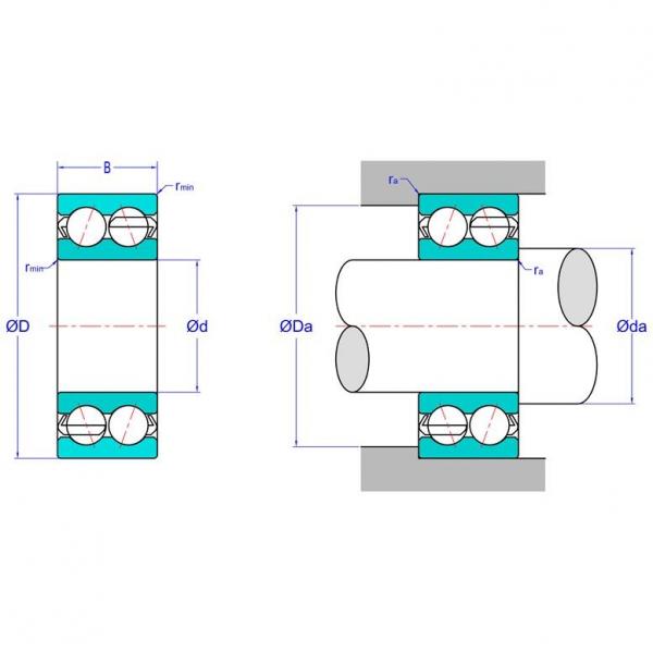 Double Row Angular Contact Ball Bearing 5207C3 #1 image