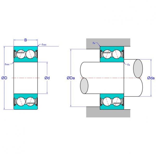 Double Row Angular Contact Ball Bearing 5210AZZC3 #1 image