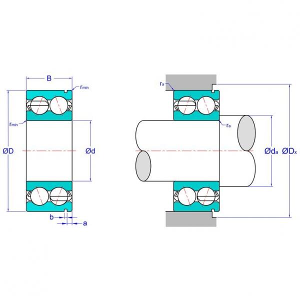 Double Row Angular Contact Ball Bearing 5211ANC3 #1 image