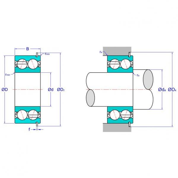 Double Row Angular Contact Ball Bearing 5200NRC3 #1 image