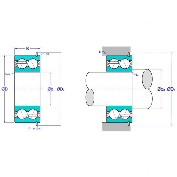 Double Row Angular Contact Ball Bearing 5215ANRC3 #1 image